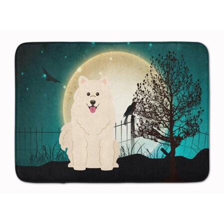 Carolines Treasures Halloween Scary Samoyed Machine Washable Memory Foam Mat BB2220RUG